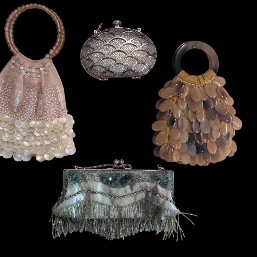 Elegant Women's Beaded And Embellished Clutch Lot